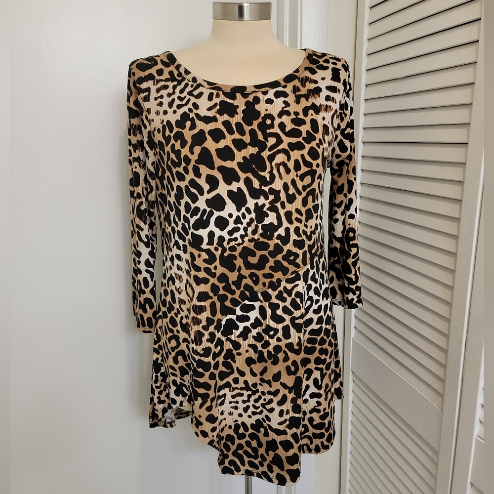 Leopard Print Tunic Top